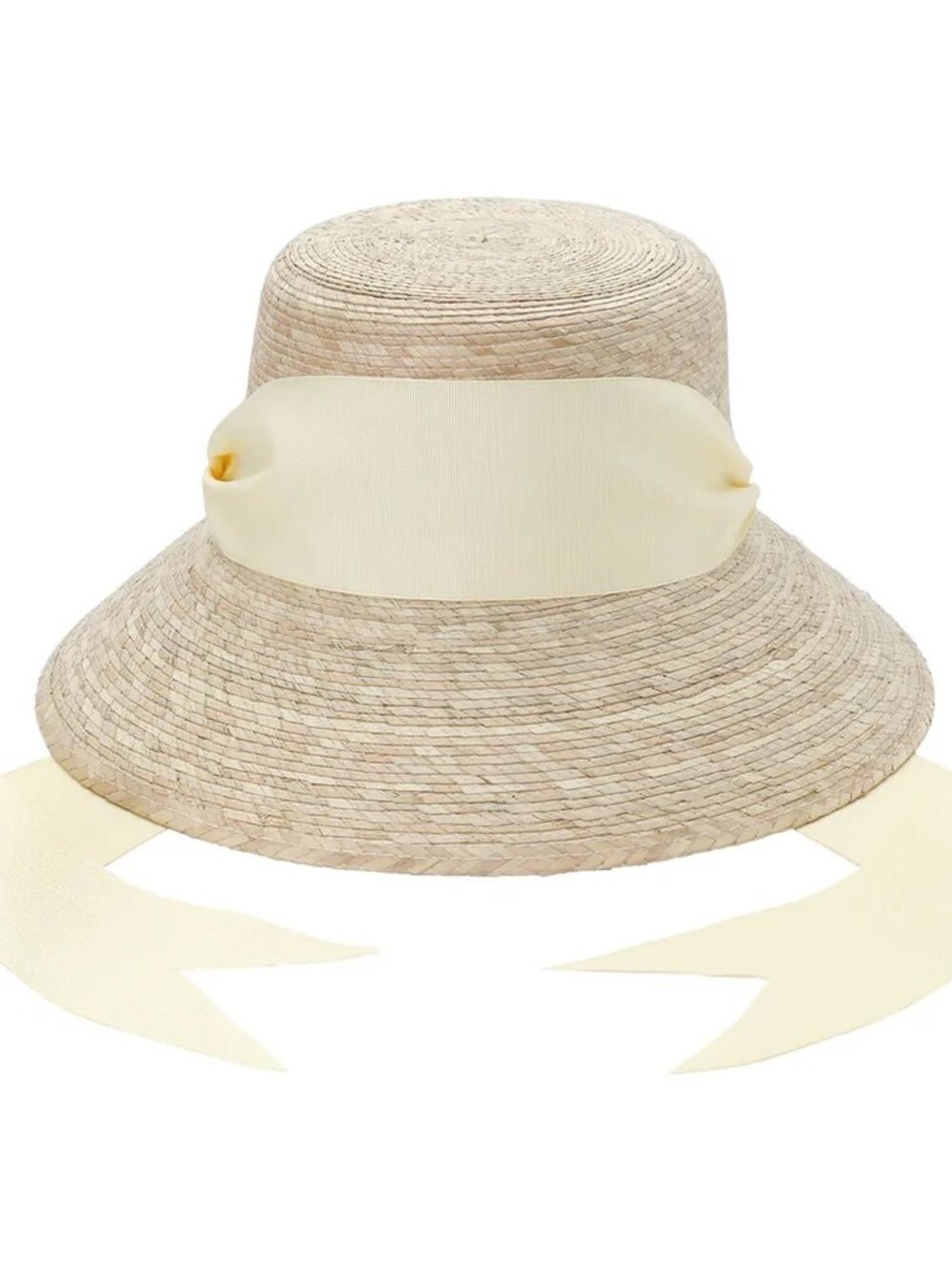 Susan Bray Clematis Bucket Hat with Ivory Ribbon